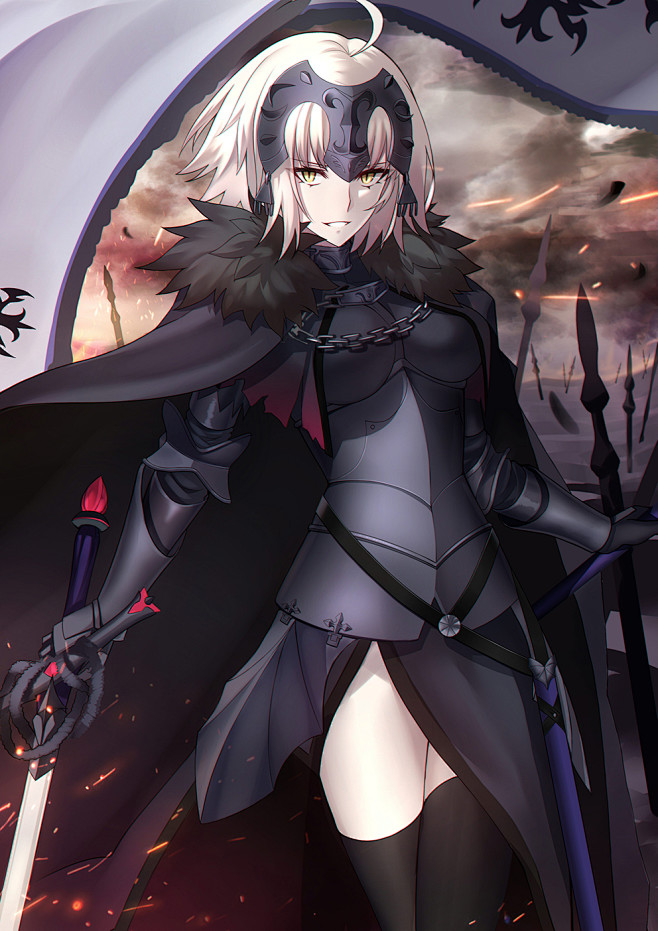 断袖之癖采集到我老婆贞德 fate/grand order  黑贞德·达尔克 2