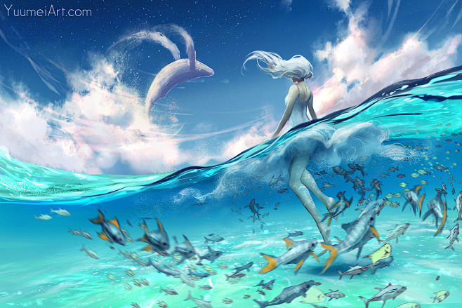 2【场景插画】海洋 岛屿