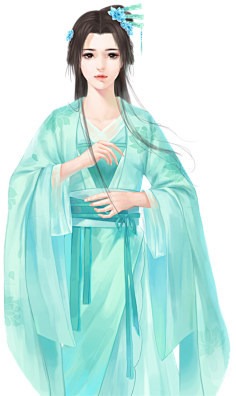卉卉不可爱采集到橙光素材立绘古风女【抱图艾特我】