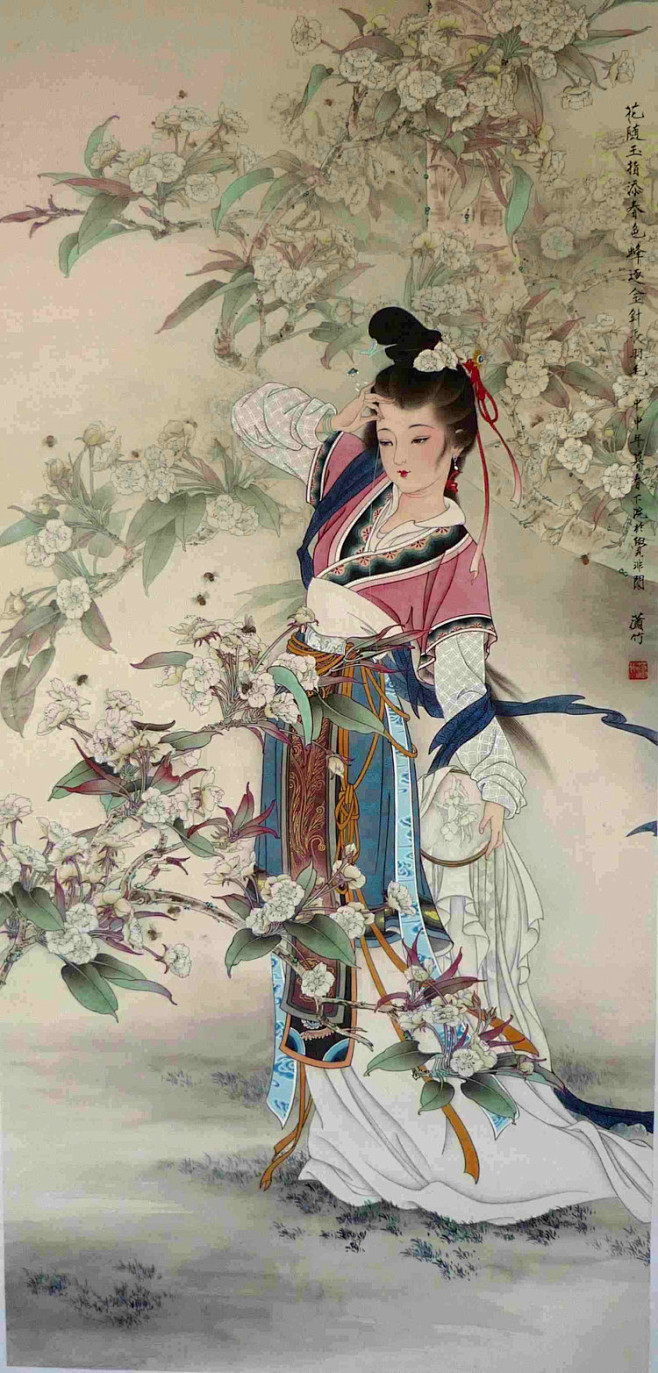 163.com 陈彦娥工笔仕女画欣赏-2 - 李梨 - 李梨 qizhi218.blog.163.