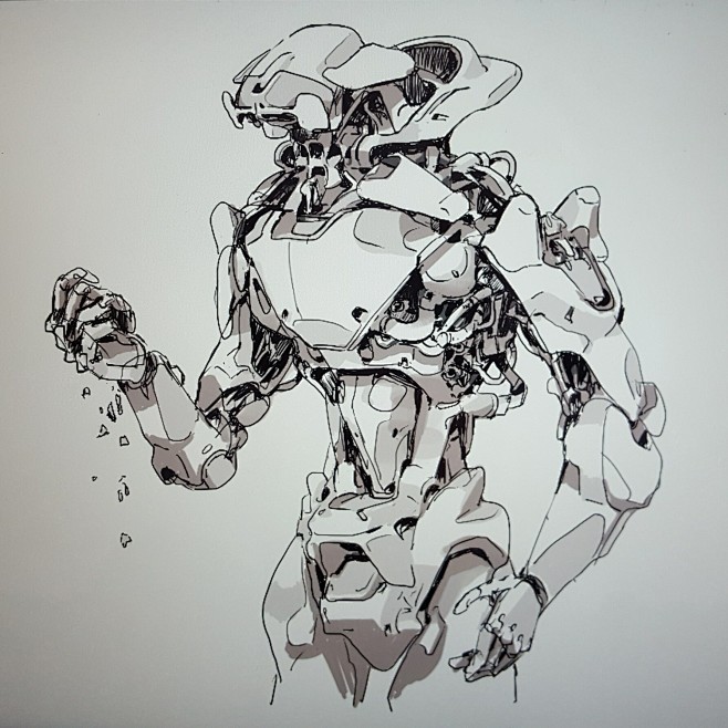 a 插画 机械设定
