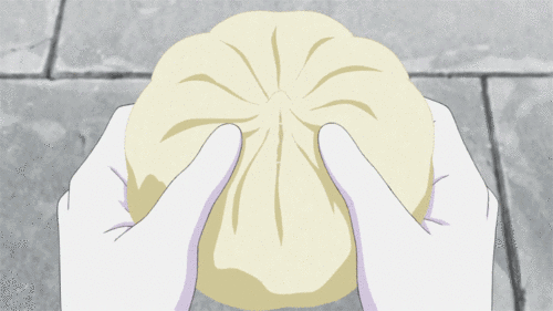 二次元美食食物动漫包子动图gif酱肉包吃货福利暖暖元气早餐吃货福利