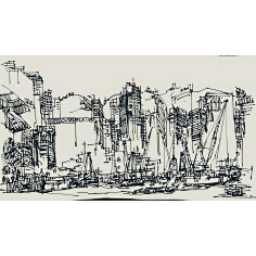 手有余香采集到建筑速写