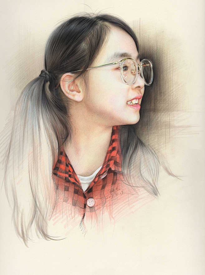 彩铅人物-花瓣网|陪你做生活的设计师 | 卡通#手绘#画