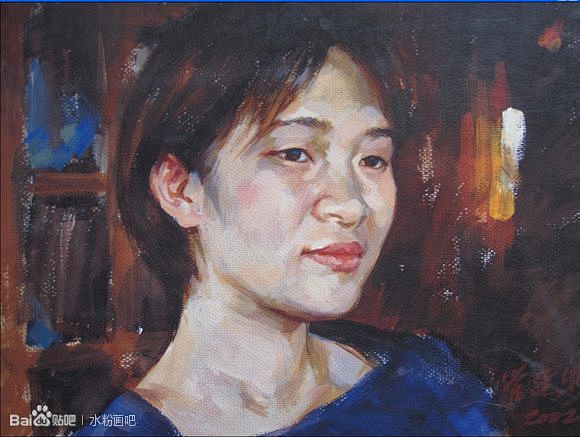 net 老人水粉画教程:外国老人头像水粉绘画步骤 2 1 aihuahua.