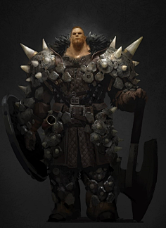 【角色原画】西方——战士(含有重盔甲)