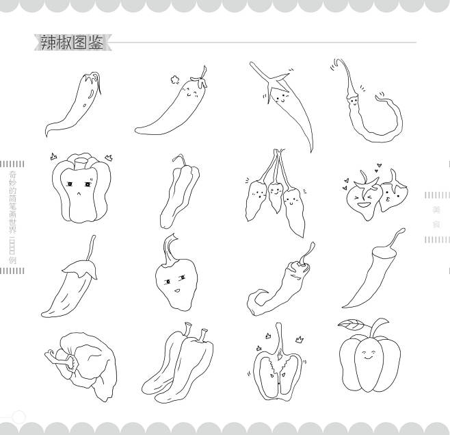 奇妙的简笔画世界10000例美食39
