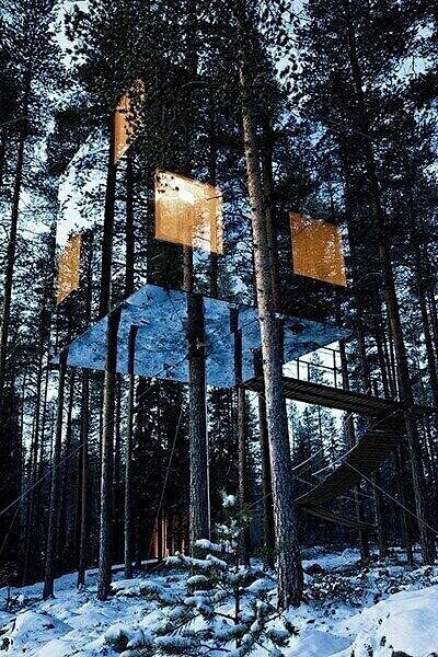 丨a丨创意树屋房子建筑设计