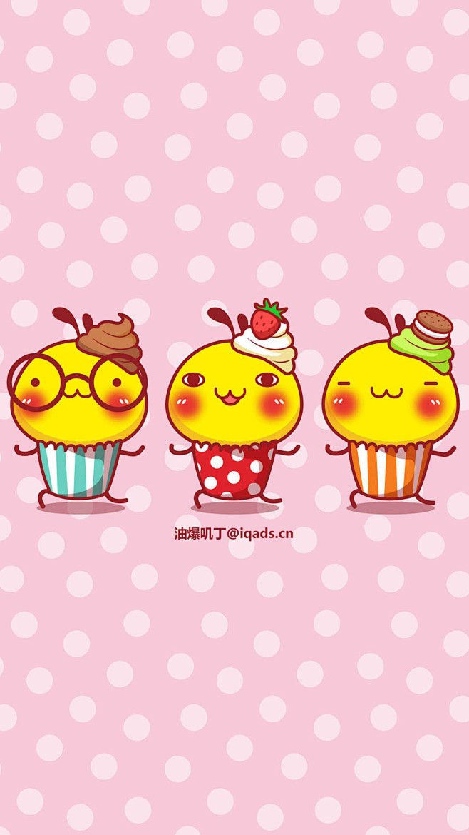 油爆叽丁杯子蛋糕#壁纸# #可爱# #动漫# #卡通# #油爆叽丁
