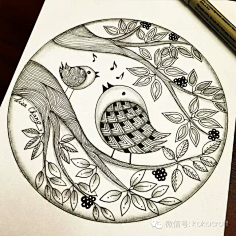 手绘—平面构成 素材-花瓣网|陪你做生活的设计师 | 黑白装饰画
