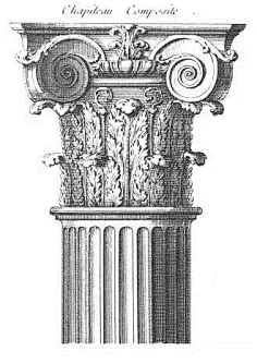 混合柱式,也称复合柱式或组合柱式,将艾奥尼柱头的局部特征置于科林斯
