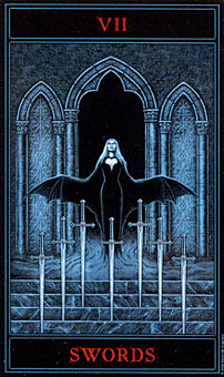 com 哥特塔罗 - the gothic tarot - 宝剑九 - nine of sword.