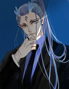 古风男绘制