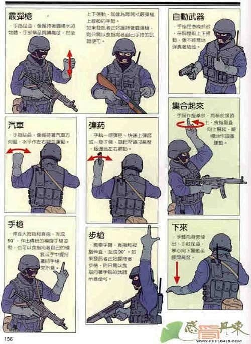 特种兵手势语-花瓣网|陪你做生活的设计师