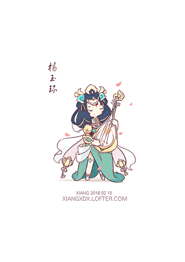 王者荣耀杨玉环霓裳风华q版