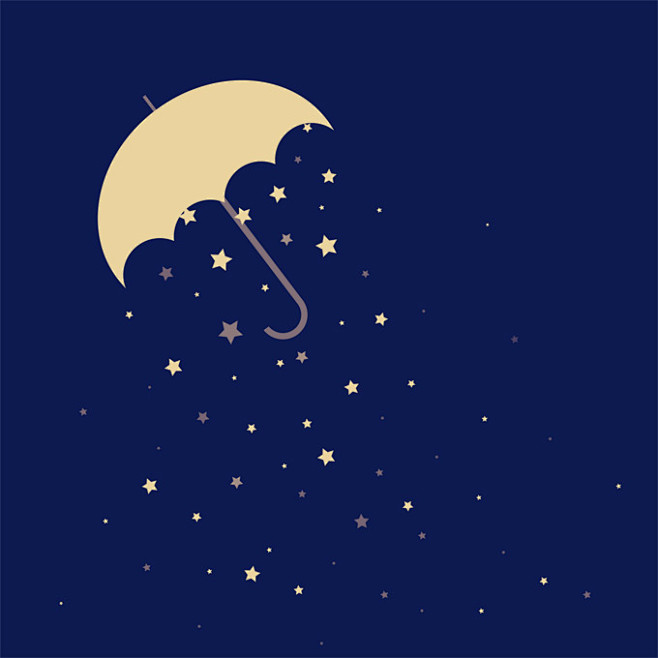创意卡通星空背景矢量素材jpg