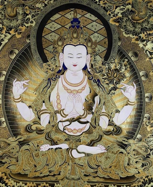 黑金唐卡那神秘而深沉的意趣