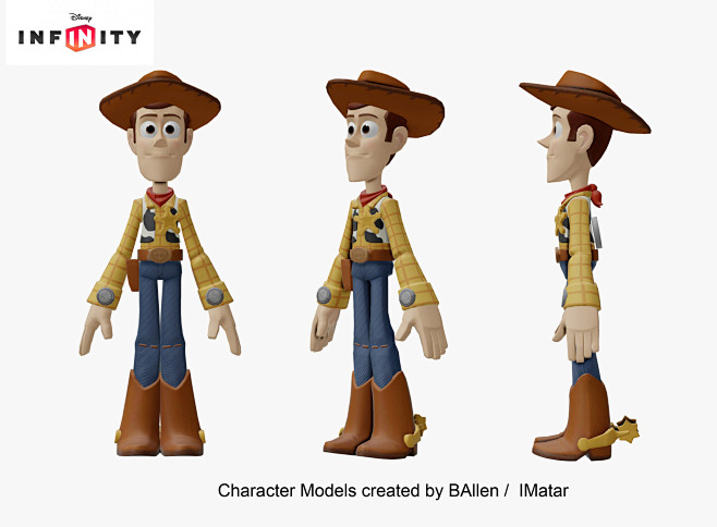 woody toy story disney infinity b allen character model by ba