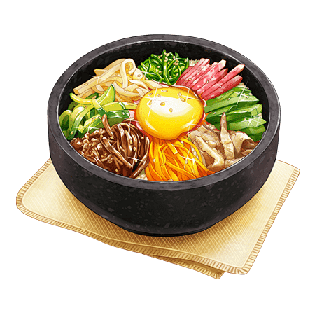 石锅拌饭食物图pngs食物design