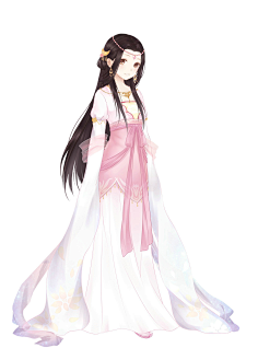 古风-花瓣网|陪你做生活的设计师 似嫦娥飞天古装美女免抠png透明