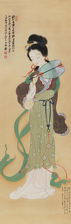 国画-花瓣网|陪你做生活的设计师 | 最美仕女图_百度