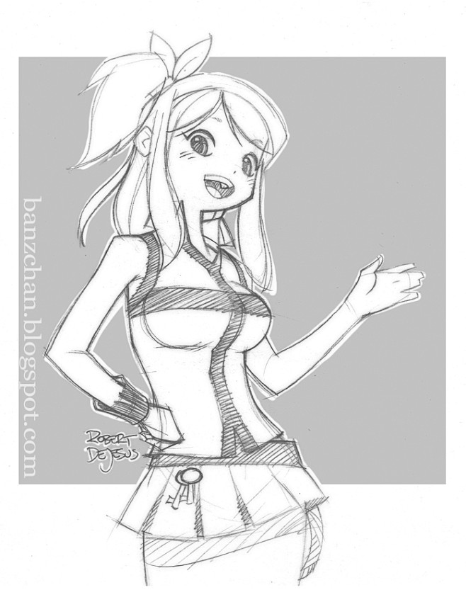 21:10:29lucy heartfilia fairy tail by banzchan on deviantart画画