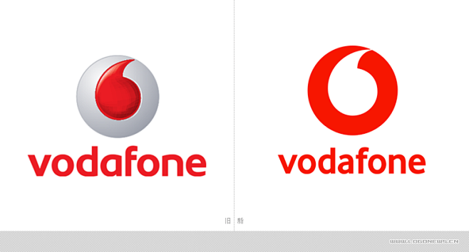 世界最大移动通讯公司沃达丰vodafone启用新logo