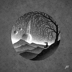 黑白装饰画