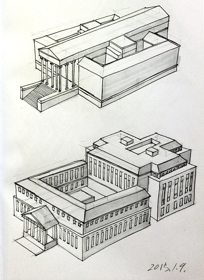 11:16:46建筑线稿(1【场景】建筑透视kpkp该采集也在以下画板加载