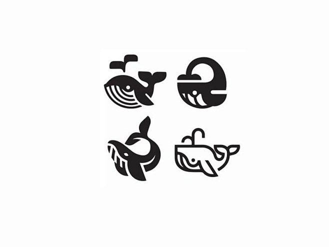 鲸鱼品牌logo毛笔字体br