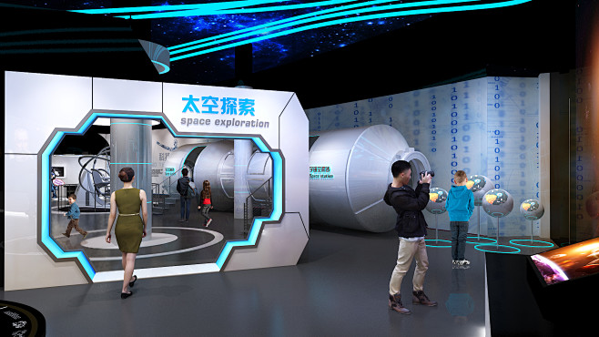 科技馆模型宇宙空间设计时尚展厅