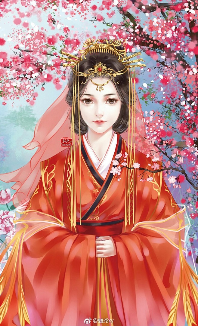 画师尧魈古风立绘言情插画古风插画橙光立绘橙光古风立绘