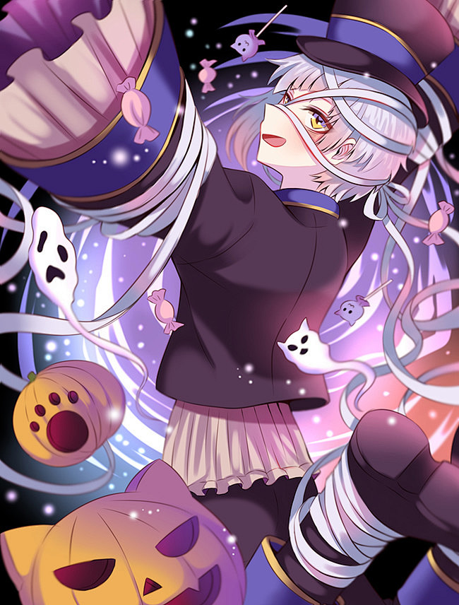 文豪野犬 同人图 插画 壁纸 | 万圣节快乐! | 半次