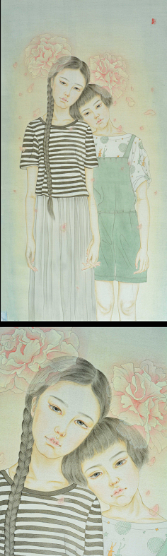 工笔少女