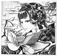 二月天_采集到黑白装饰画二月天_采集到水彩人物采集www.cndesign.