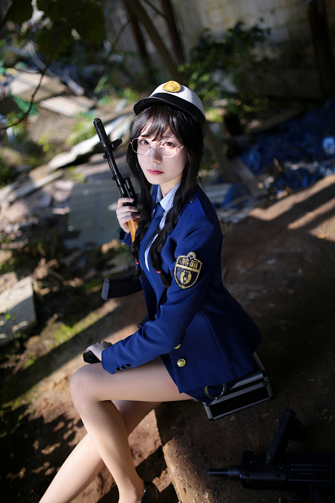 性感美腿美女女警cosplay