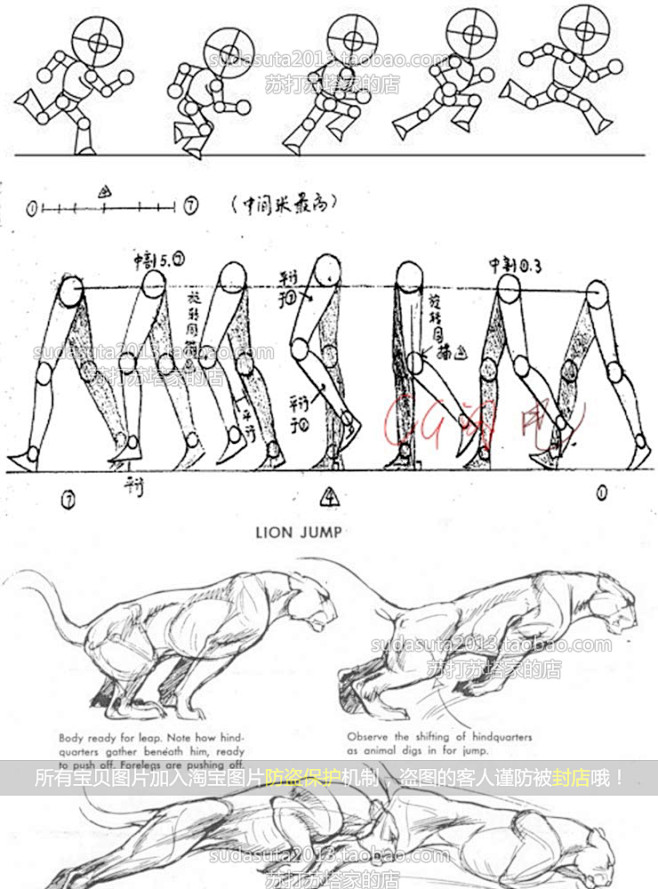 com 经典动画动作分解——迪士尼运动规律秘稿 - cg资讯 | 火星网
