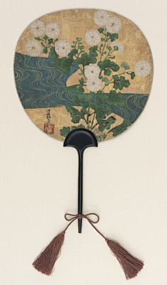 a lacquered wood uchiwa fan-japan, edo period. pinterest.