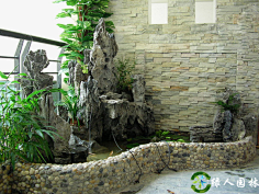上海山鸟园林景观设计采集到水池假山