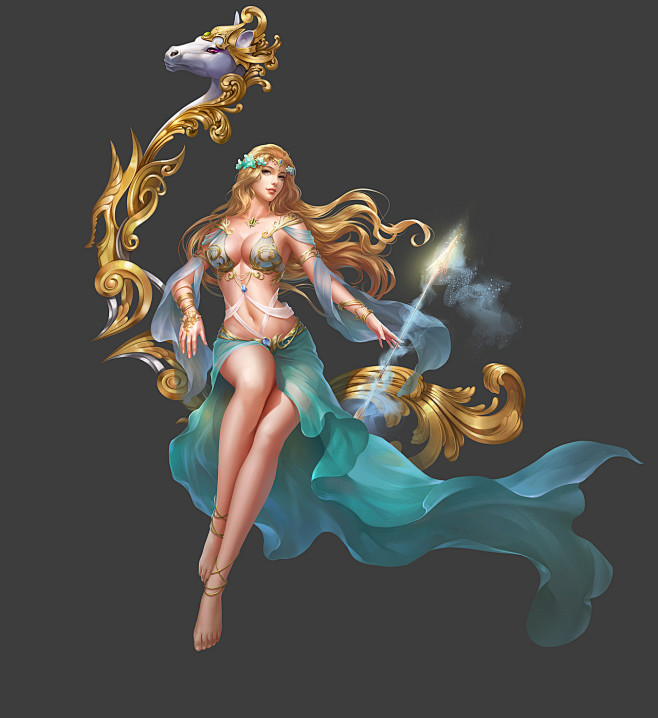 cn 重置版的 十二星座女神 |插画|游戏原画|铁杵文化 - 原创作品