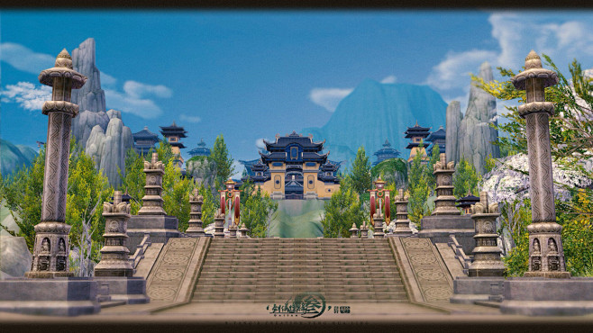 剑三长歌门场景