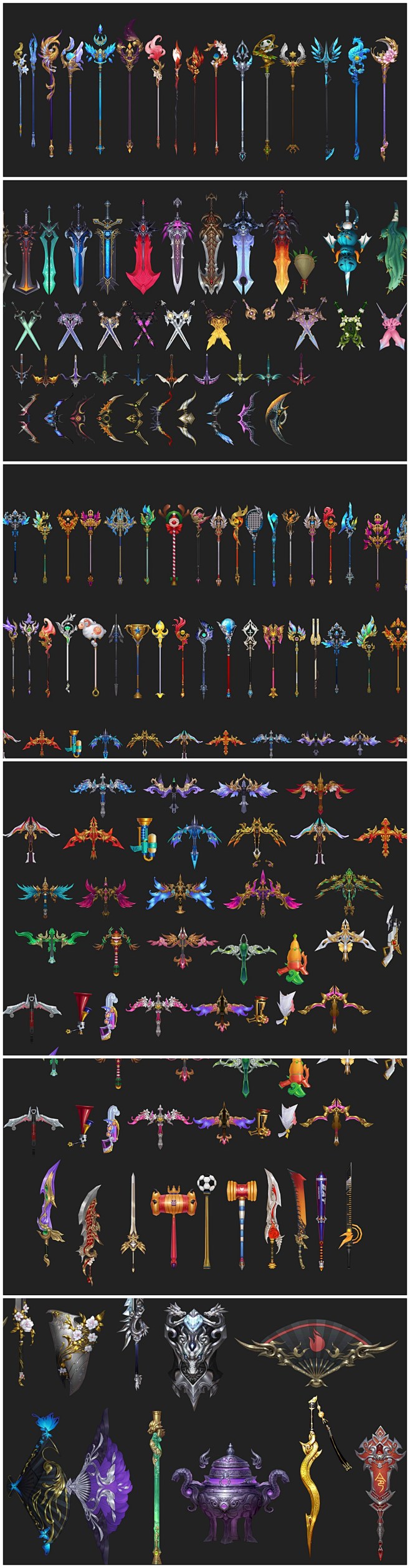 3dmax源文件 cg原画参考设定__【听儿素】3d游戏角色 _t2019123 _武器