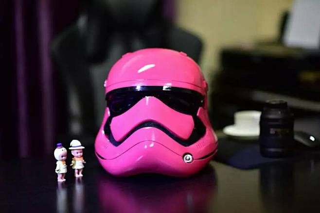 新款白兵头盔粉红至尊定制款星球大战7原力觉醒starwarstheforce