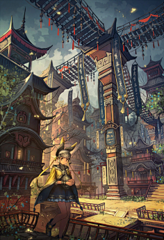 建筑场景原画