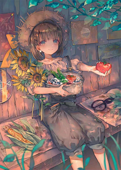 原画参考-日系半厚涂女孩子
