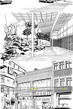 com 漫画中的手绘黑白场景  _moruki_采集到黑白 采集 item.taobao.