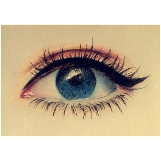 绘画设计艺术铅笔手绘眼睛素描人物美