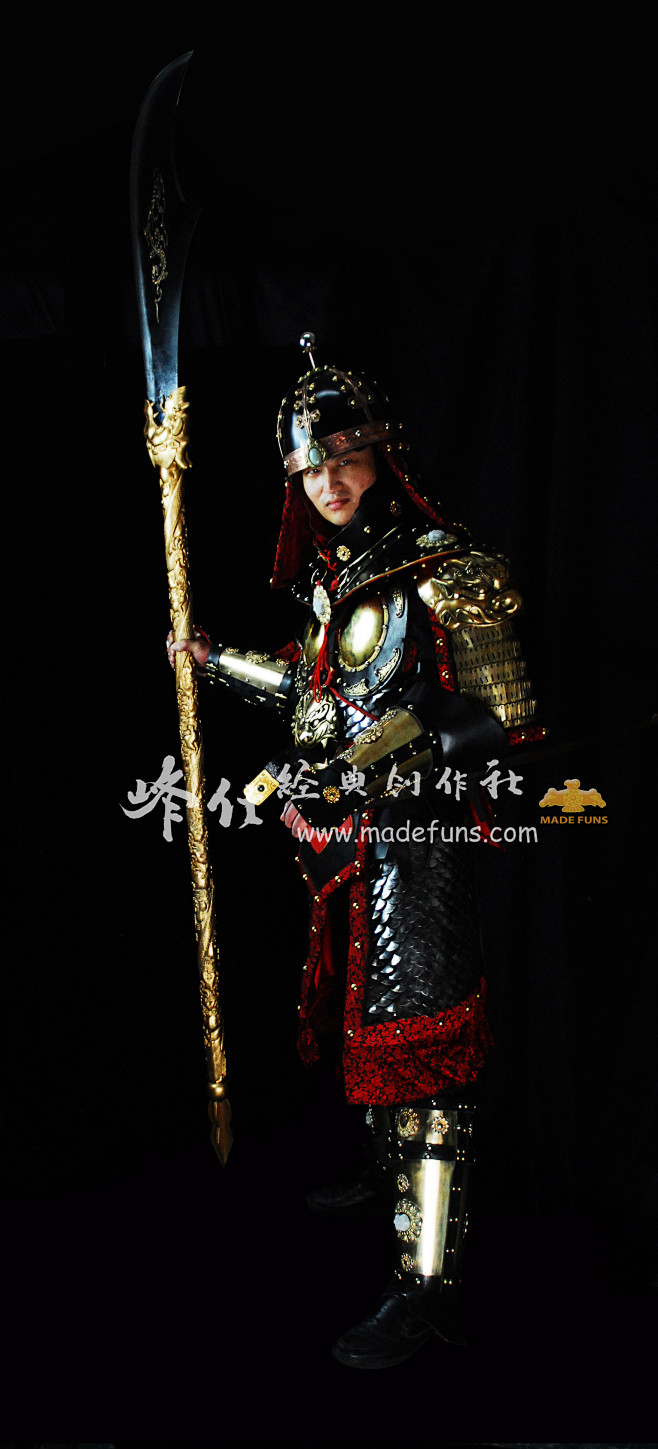 cn 峰仕-明光铠(唐代甲胄,尚书仆射代国公李靖原型,配一品武官十三金