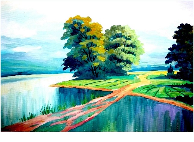 水粉画