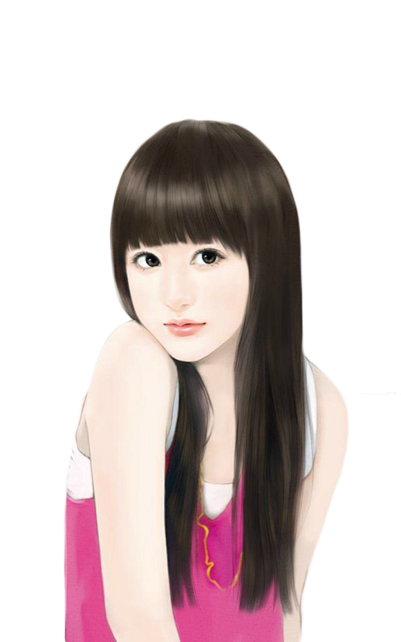 言情插画女